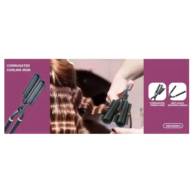 Kit de fogão de ferro de ondulação duplo crimper