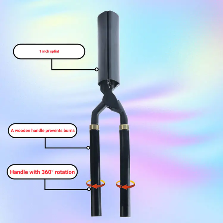 Kit de fogão de ferro de ondulação duplo crimper